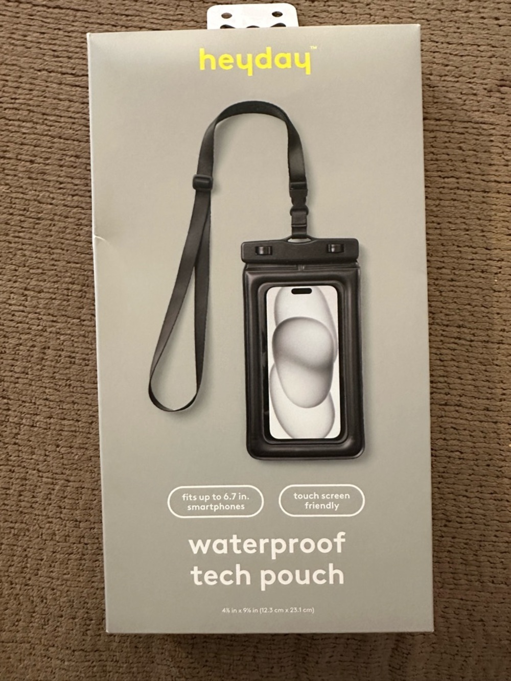 heyday Waterproof Tech Pouch - Black